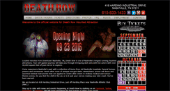 Desktop Screenshot of deathrowhauntedhouse.com